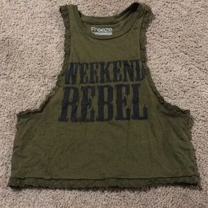 Crop top Weekend rebel tee